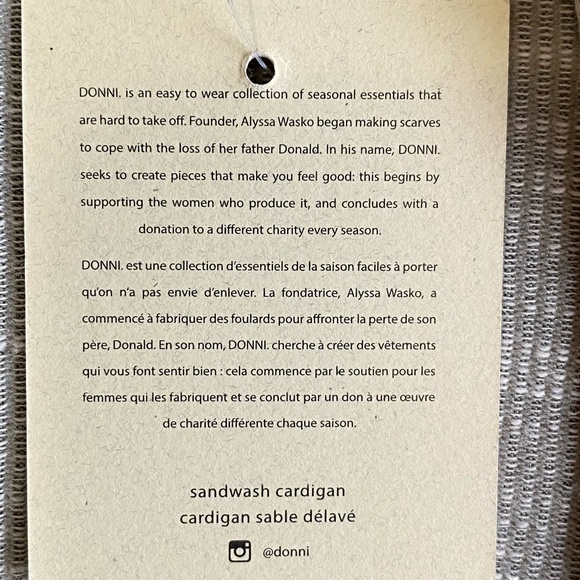 Donni Anthropologie Sandwash Rib-Knit Casual Cardigan. O/S - Picture 13 of 15